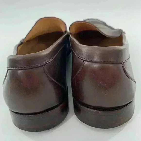 Allen Edmonds Campbell mens loafers size 9.5 D brown leather slip on - Picture 4 of 14